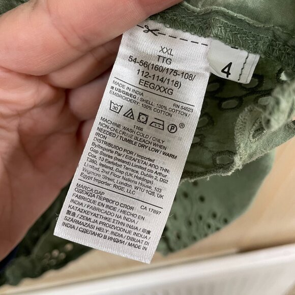 Gap green top size XXL - Picture 4 of 5
